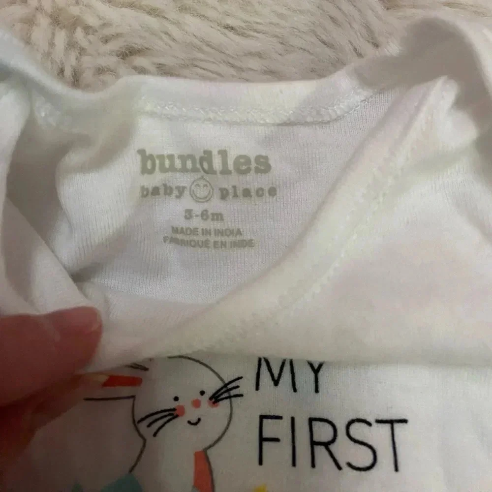 Gender Neutral baby clothes 3-6 months Easter bundle